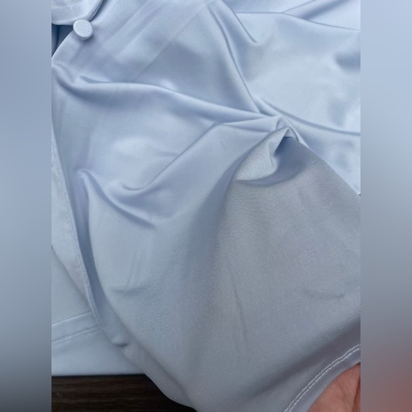 Self-Portrait BLUE VISCOSE JERSEY TOP 4 - Picture 8 of 11